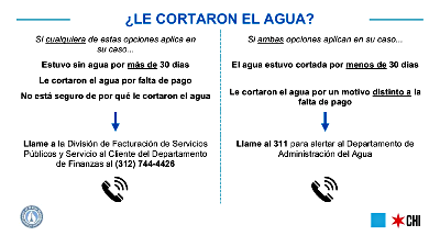 Water Reconnection Flyer - Spanish